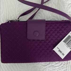 Vera Bradley Iconic Deluxe All Together Crossbody, in Gloxinia Purple, MSRP $90!